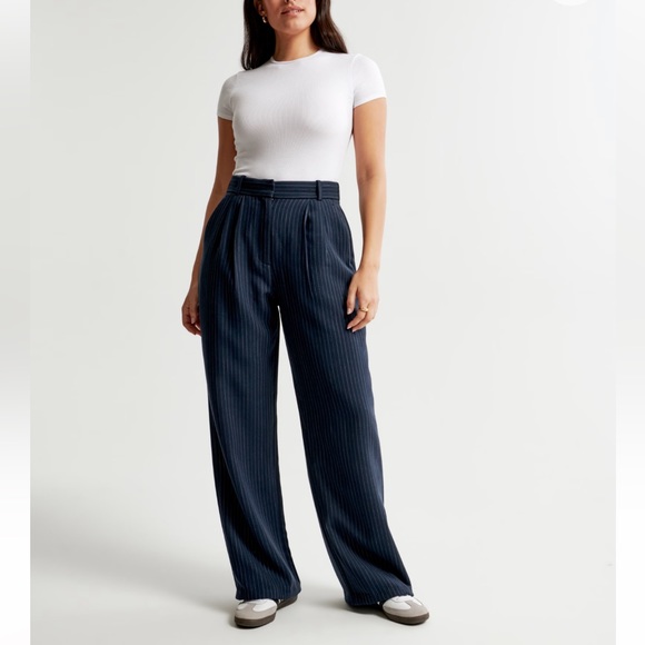 NWT Curve Love A&F Sloane Tailored Pant - Picture 1 of 13